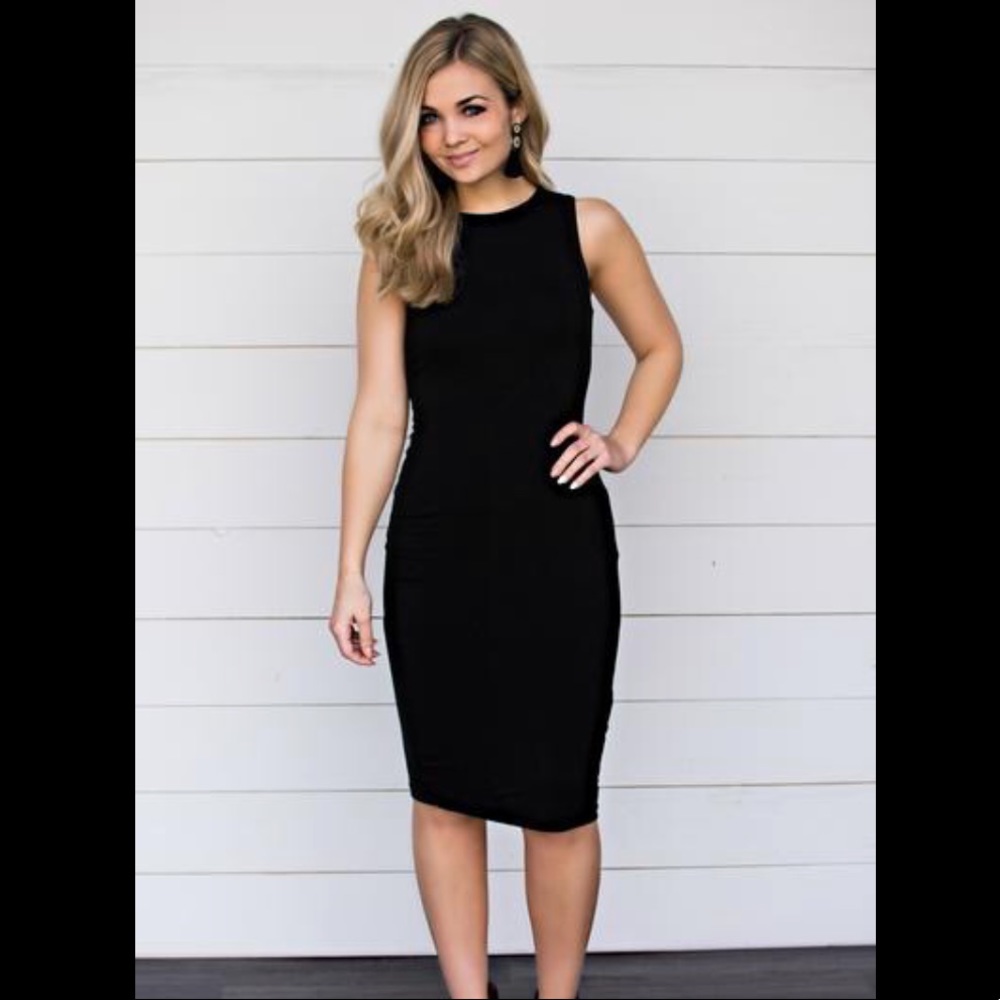 Apricot Lane Black Bodycon Dress